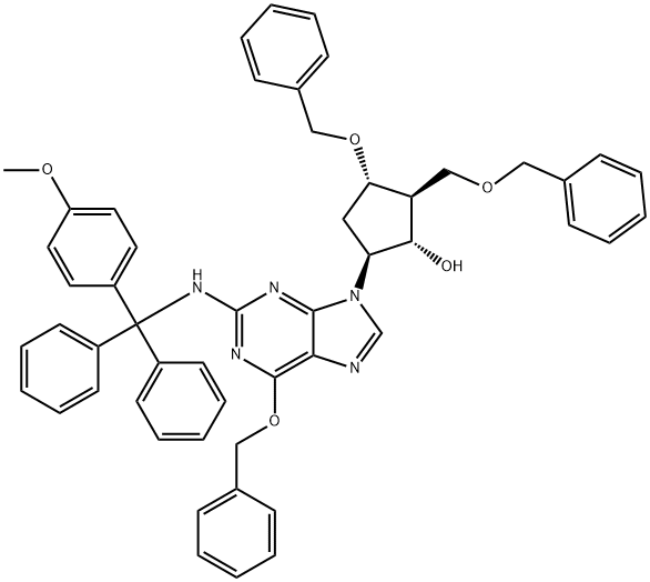 (2R,3S,5S)-3-(Benziloksi)-5-[2-[[(4-metoksifenil)difenilmetil]amino]-6-(fenilmetoksi)-9H-purin-9-il]-2-(benziloksimetil) )siklopentanol