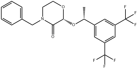 (2R)-4-benzil-2-[(1R)-1-[3,5-bis(triflorometil)fenil]etoksi]morfolin-3-on