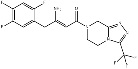 (2Z)-4-Okso-4-[3-(triflorometil)-5,6-dihidro-[1,2,4]triazolo[4,3-a]pirazin-7(8H)-il]-1- (2,4,5-triflorofenil) But-2-en-2-amin