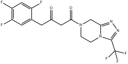 (2Z)-4-Okso-4-[3-(triflorometil)-5,6-dihidro-[1,2,4]triazolo[4,3-a]pirazin-7(8H)-il]-1- (2,4,5-triflorofenil)bütan-2-on