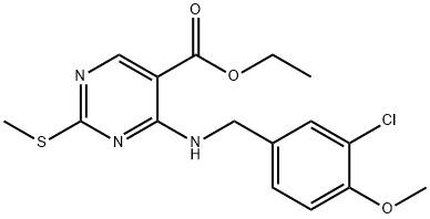 (5-Piridinkarboksilik asit, 4-[[(3-kloro-4-Metoksifenil)Metil]aMino]-2-(Metiltiyo)-,etil ester)
