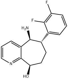 (5S,6S,9R)-5-amino-6-(2,3-diflorofenil)-6,7,8,9-tetrahidro-5H-siklohepta[b]piridin-9-ol