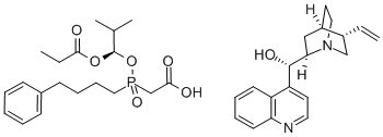 (8a,9R)-Sinkonan-9-ol mono[[(S)-[(1R)-2-metil-1-(1-oksopropoksi)propoksi](4-fenilbütil)fosfinil]asetat]