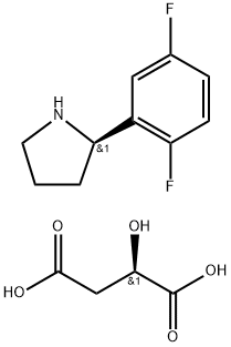(R)-2-(2,5-diflorofenil)pirolidin (R)-2-hidroksisüksinat