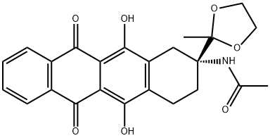 (R)-N-(5,12-Dihidroksi-2-(2-metil-1,3-dioksolan-2-il)-6,11-diokso-1,2,3,4,6,11-heksahidrotetrasen -2-il)asetamid