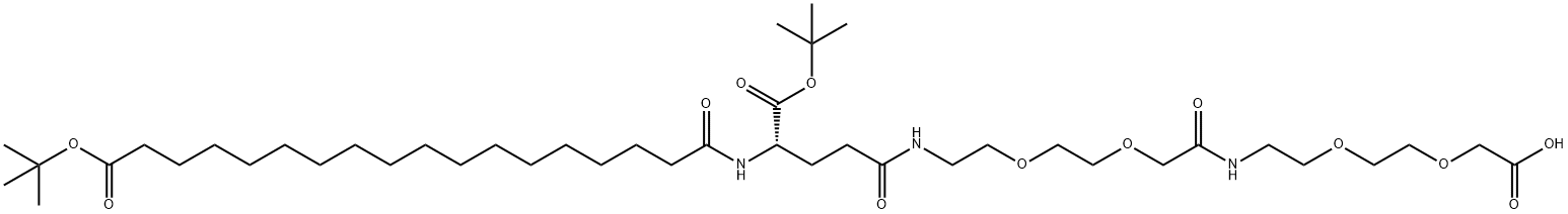 (S)-22-(Tert-bütoksikarbonil)-10,19,24-triokso-3,6,12,15-tetraoksa-9,18,23-triazahentetrakontan-1,41-dioik asit