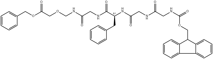(S)-benzil 11-benzil-1-(9H-floren-9-il)-3,6,9,12,15-pentaokso-2,18-dioksa-4,7,10,13,16-pentaazaikosan -20-yulaf