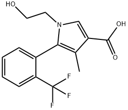 1-(2-hidroksietil)-4-metil-5-(2-(triflorometil)fenil)-1H-pirol-3-karboksilik asit