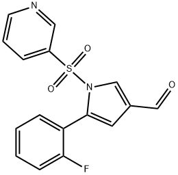 1H-Pirol-3-karboksaldehit, 5-(2-florofenil)-1-(3-piridinilsülfonil)-