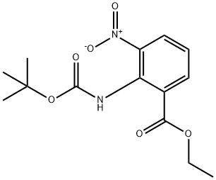 2-[1.1-dimetil etil etoksi karbonil]amino-3-nitro benzoik asit etil ester