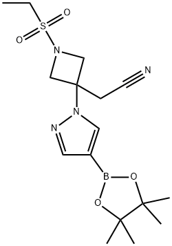 2-(1-(Etilsülfonil)-3-(4-(4,4,5,5-tetrametil-1,3,2-dioksaborolan-2-il)-1H-pirazol-1-il)azetidin-3- yl)asetonitril