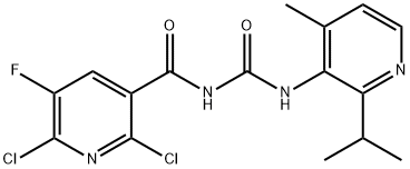 2,6-dikloro-5-floro-N-((2-izopropil-4-metilpiridin-3-il)karbamoil)nikotinamid