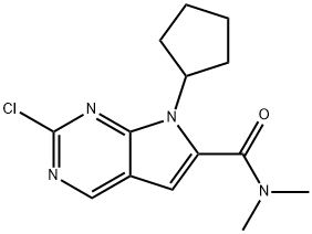 2-Kloro-7-siklopentil-N,N-dimetil-H-pirolo[2,3-d]pirimidin-6-karboksamid