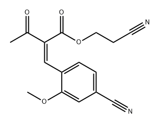 2-siyanoetil 2-(4-siyano-2-metoksibenziliden)-3-oksobütanoat