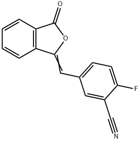 2-Floro-5-[(3-okso-1(3H)-izobenzofuraniliden)metil]-benzonitril