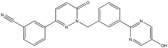 3-(1-(3-(5-hidroksipirimidin-2-il)benzil)-6-okso-1,6-dihidropiridazin-3-il)benzonitril