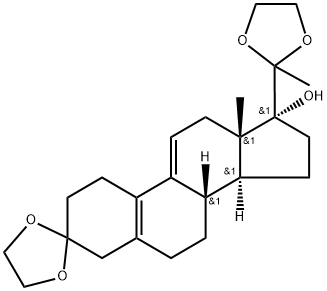 3,20-Bis(etilendioksi)-19-norpregna-5(10)9(11)dien-17-ol