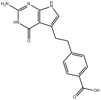 4-[2-(2-Amino-4,7-dihidro-4-okso-1H-pimol[2,3-d]pirimidin-5-il)etil]benzoik asit