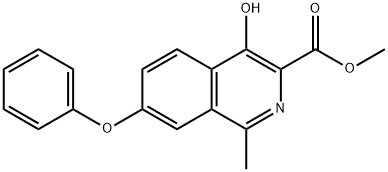 4-Hidroksi-1-metil-7-fenoksi-3-izokinolinkarboksilik asit metil ester
