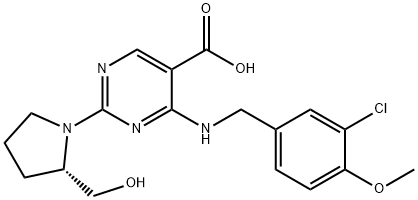 5-Piridinkarboksilik asit, 4-[[(3-kloro-4-Metoksifenil)Metil]aMino]-2-[(2S)-2-(hidroksiMetil)-1-pirolidinil]-