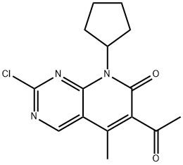 6-asetil-2-kloro-8-siklopentil-5-metilpirido[2,3-d]pirimidin-7(8H)-on