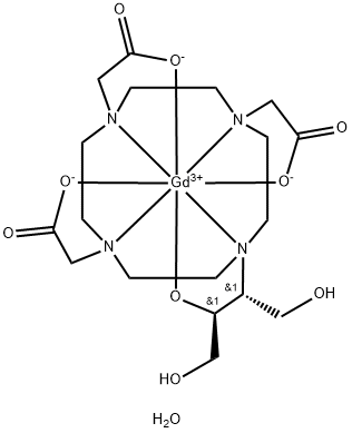 Gadolinyum, [10-[2-(hidroksi-kO)-3-hidroksi-1-(hidroksimetil)propil]-1,4,7,10-tetraazasiklododekan-1,4,7-triasetato(3-)-kN1, kN4,kN7,kN10,kO1,kO4,kO7]-,monohidrat,[SA-8-1425362'5'-(R*,S*)]- (9CI)